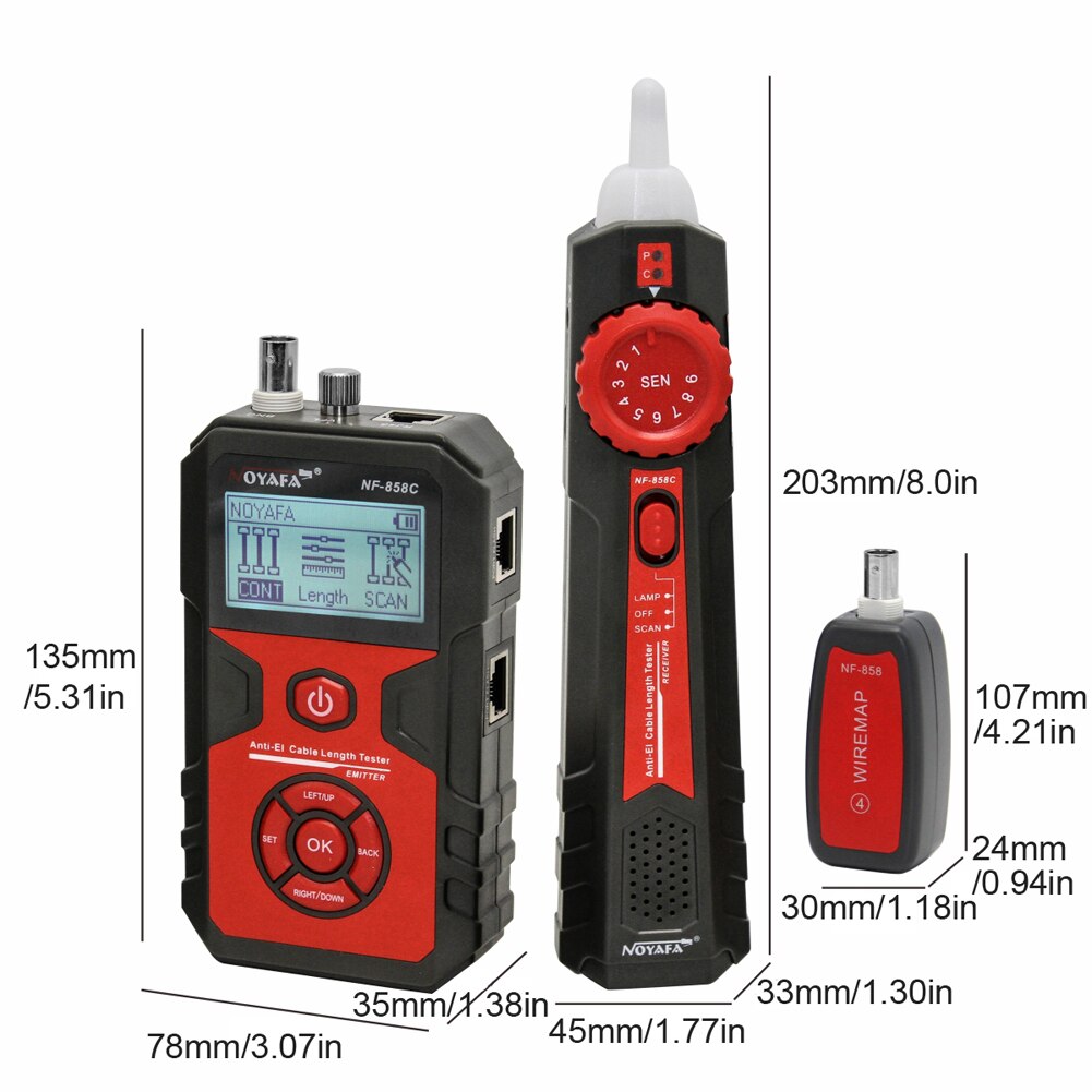 Máy Test Mạng NOYAFA NF-858C - Hàng Chính Hãng
