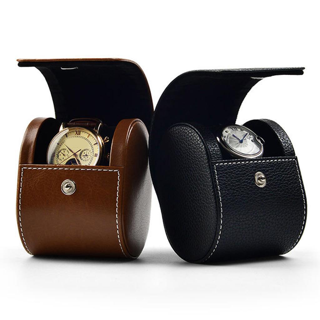 PU Leather Watch Storage Case Velvet Watch Organizer Box Jewelry Bag