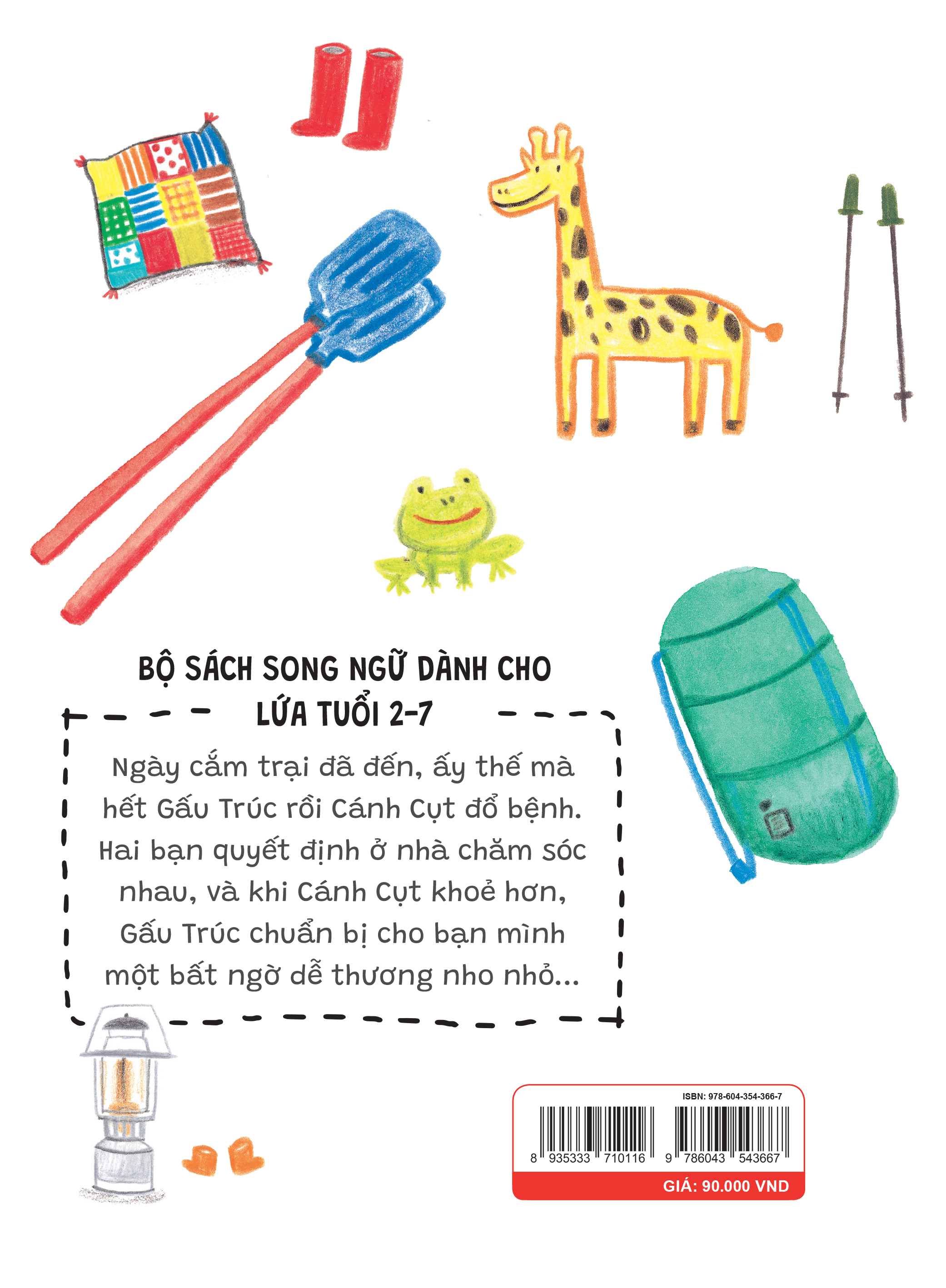 Sách Thiếu Nhi Song Ngữ | Buổi Cắm Trại Hoàn Hảo - The Perfect Camping Day | Sách Song Ngữ Cho Bé | Sanhobooks.