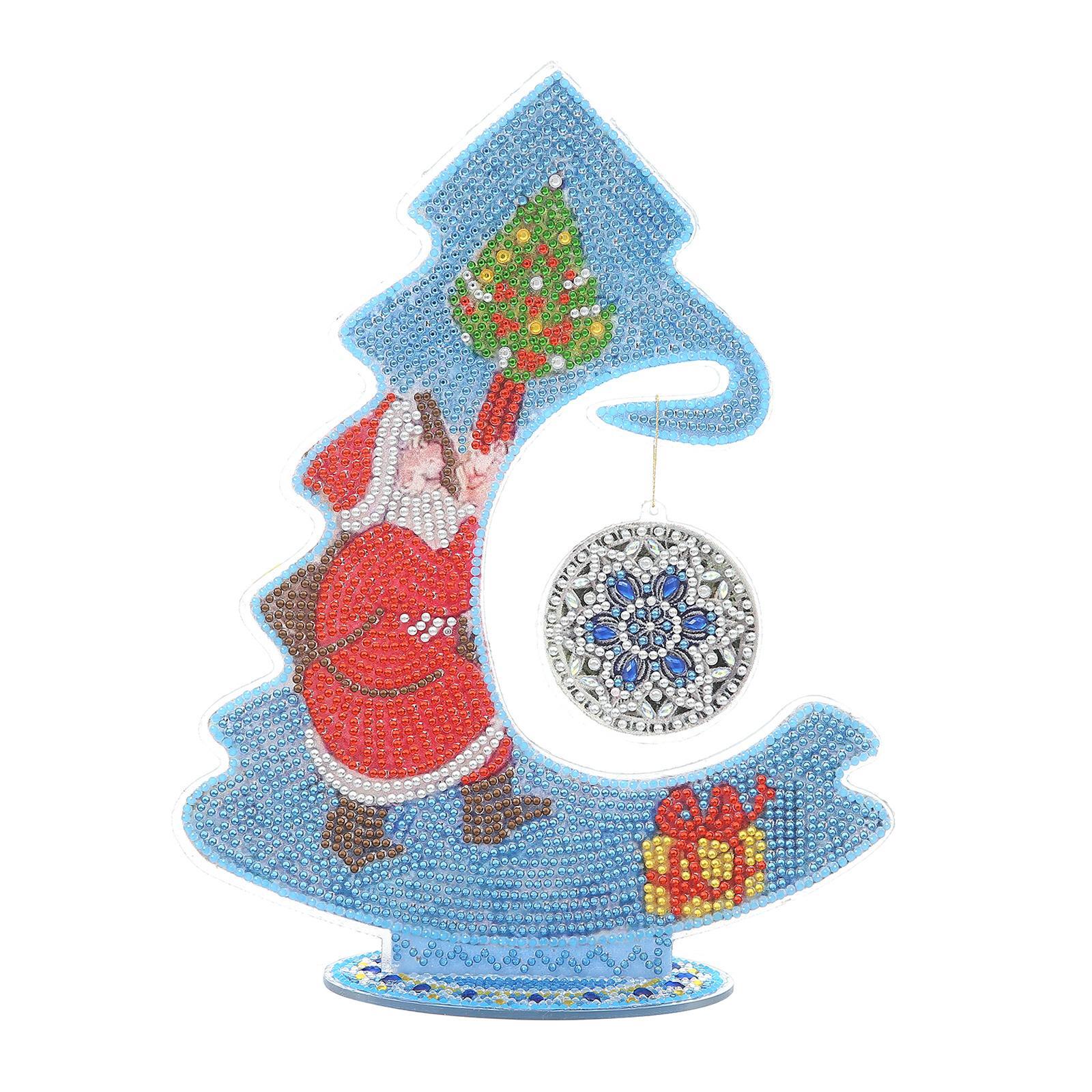 Christmas Tree Decor Rhinestones Ornament Mosaic Craft A