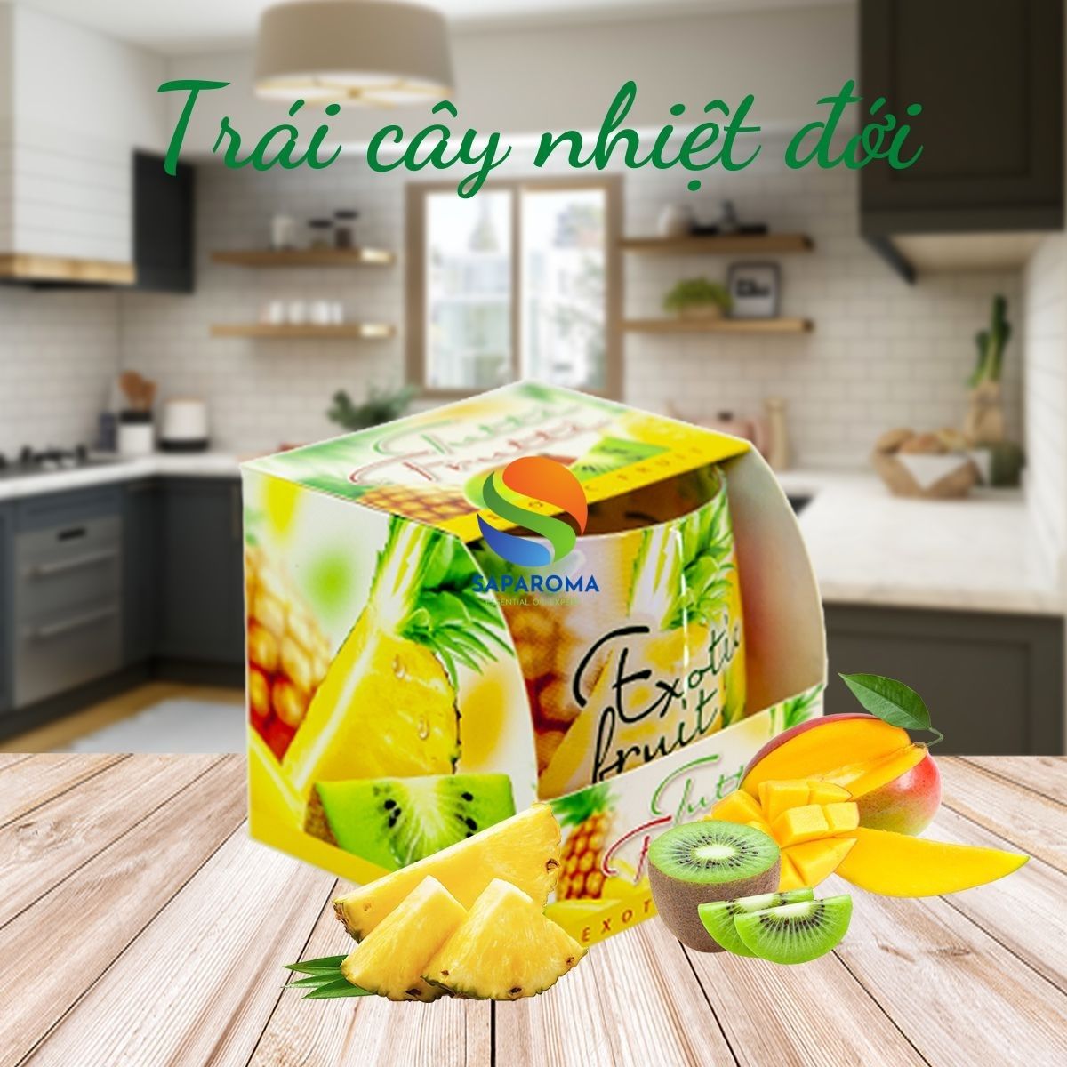 Ly nến thơm tinh dầu Bartek Tutti Frutti 100g QT024479 - trái cây rừng, nến trang trí, thơm phòng, thư giãn, Hỗ trợ khử mùi