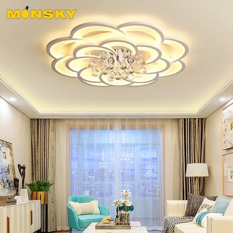 Đèn chùm pha lê, đèn mâm ốp trang trí