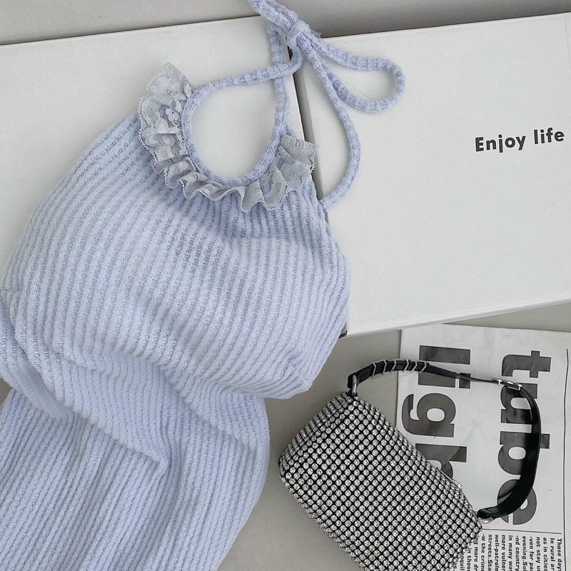 ĐẦM MIDI CỔ YẾM HỞ LƯNG