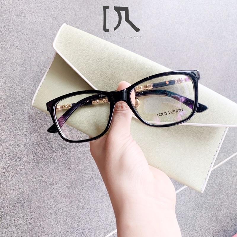 Gọng kính cận nam nữ dáng vuông màu đen DORISEYEWEAR