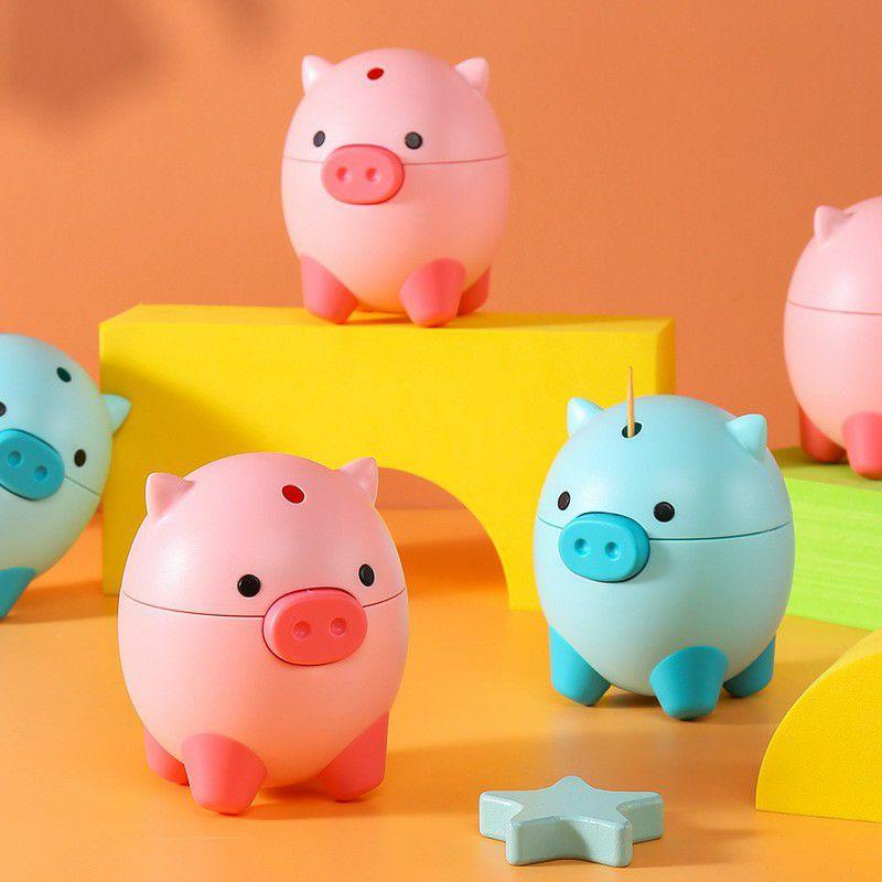 Hộp - ống đựng tăm hình con heo đáng yêu No-5115