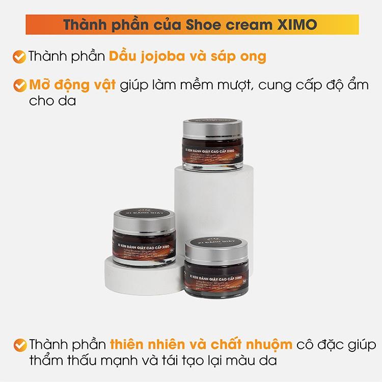 Xi kem đánh giày 50ml bảo dưỡng và bổ sung, phục hồi màu cho da giày, túi ví, áo, ghế sofa XXI02