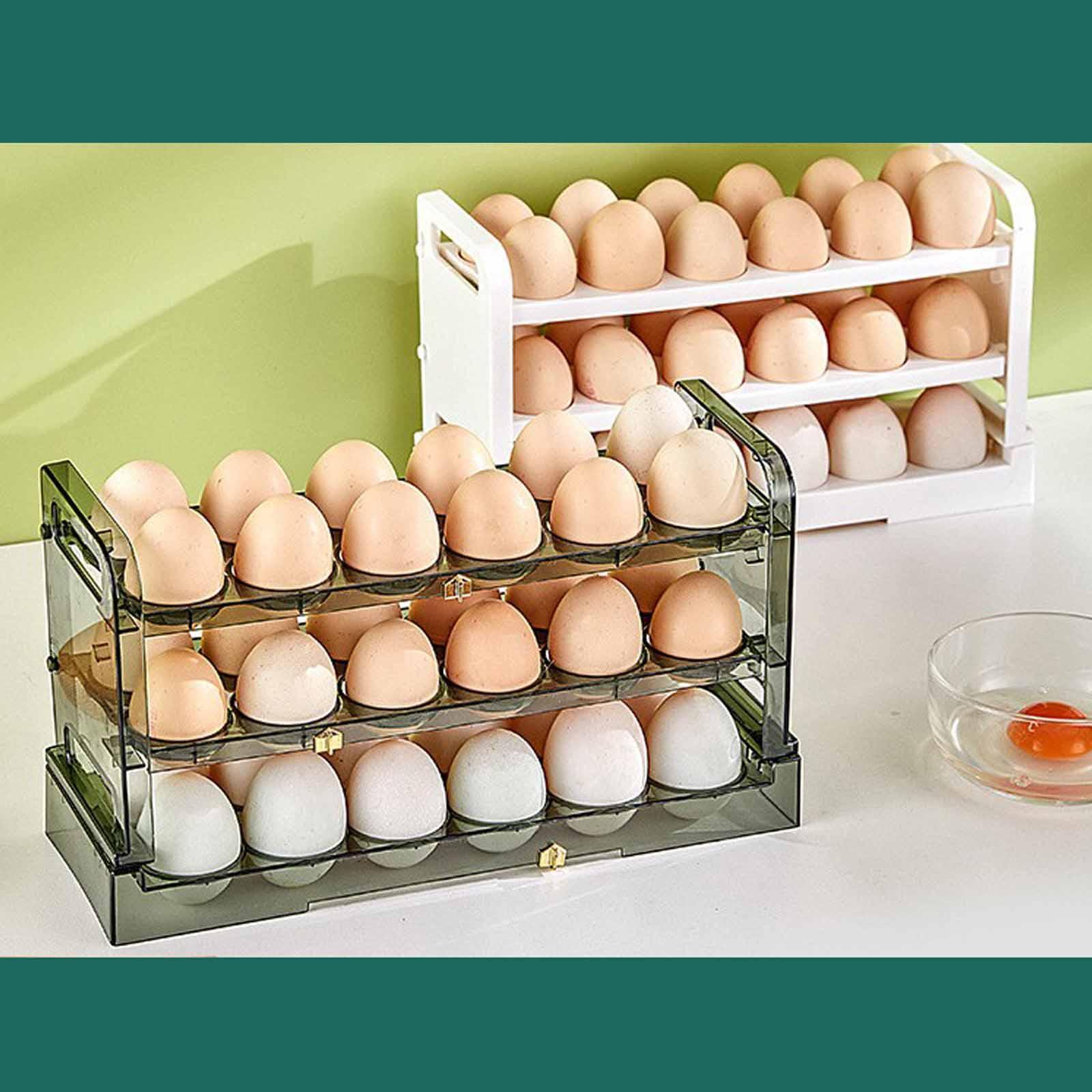 3Pcs Multi Layer Egg Storage Box Dispenser Egg Holder Egg