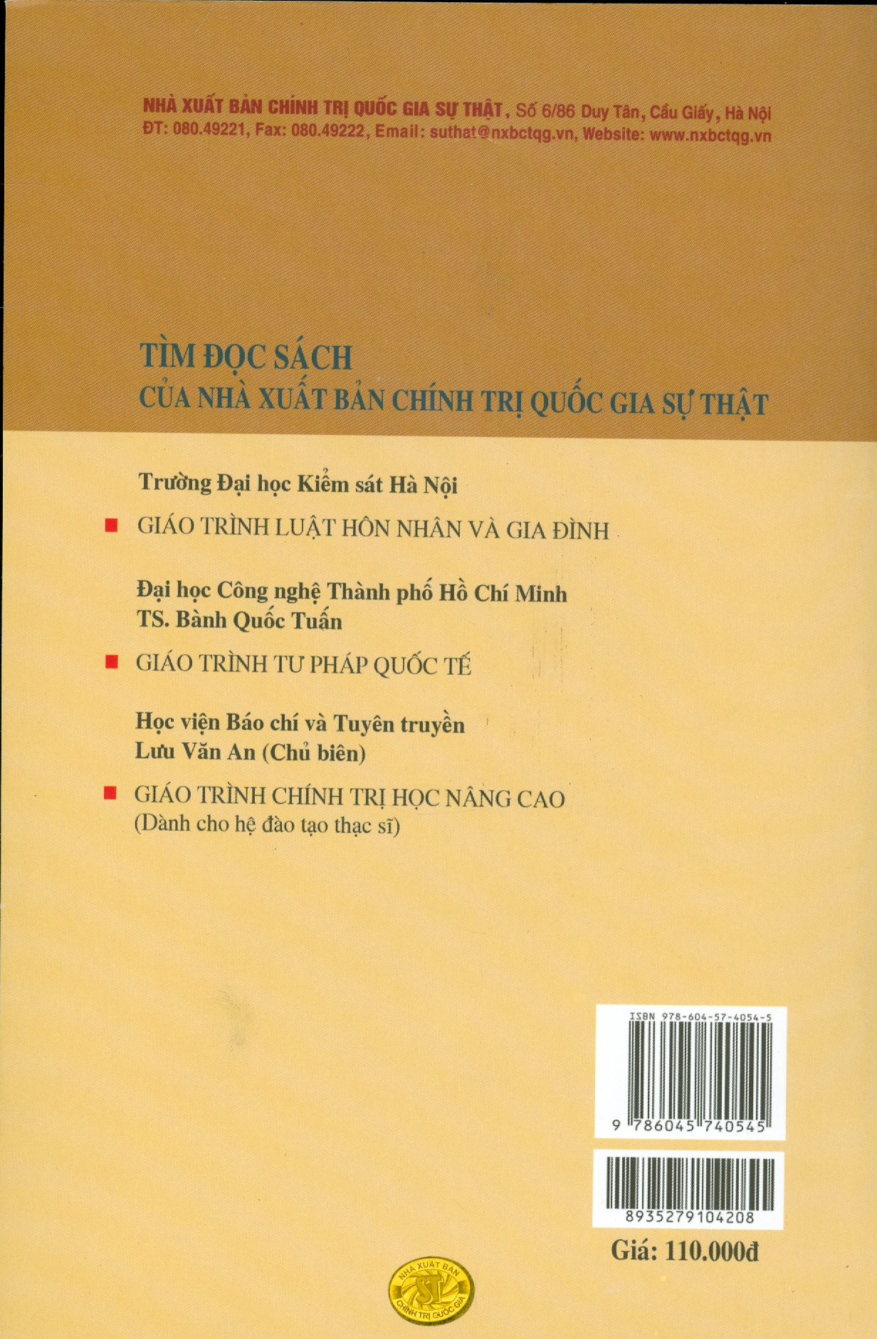 Giáo Trình Luật Hành Chính Việt Nam (Phần 1) - Những Vấn Đề Chung Của Luật Hành Chính (Xuất bản lần thứ hai)