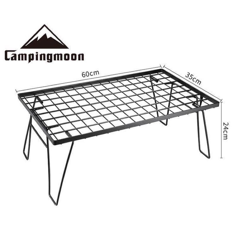 Bàn sắt cắm trại dã ngoại Campingmoon campoutvn T-230 xếp gọn du lịch có thể kết hợp 2 bàn làm thành kệ đứng A085