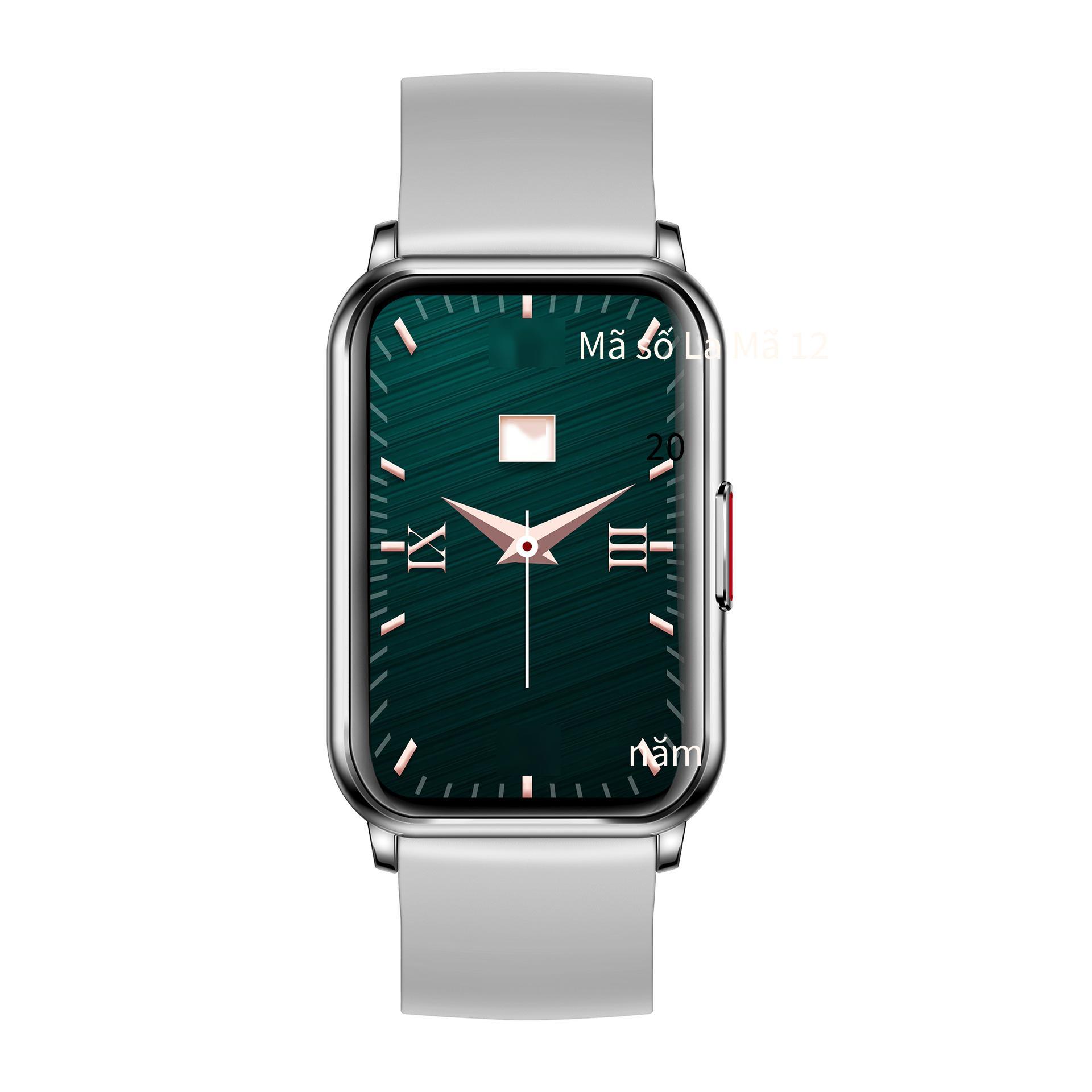 Đồng hồ thông minh H76 quảng cáo 1.57 màn hình lớn cảm ứng nhịp tim, huyết áp, theo dõi oxy trong máu, đồng hồ quay số tùy chỉnh đa thể thao