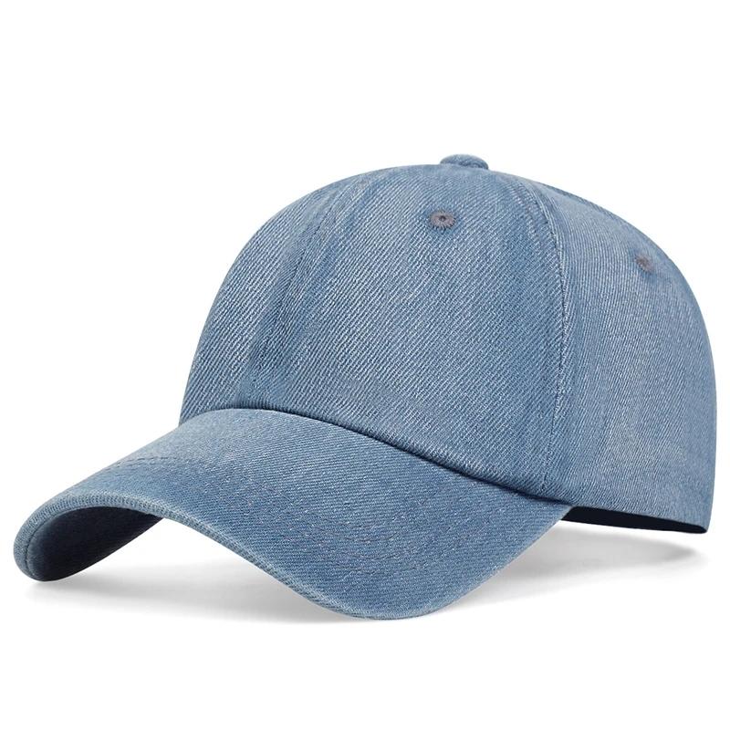 Unisex Da Bò Mũ Bóng Chày Mùa Thu Cổ Nón Snapback Nam Nữ Thể Thao Ngoài Trời Quần Jean Denim Hip Hop Mũ Chống Nắng Nón Bán Buôn Color: Sky Blue