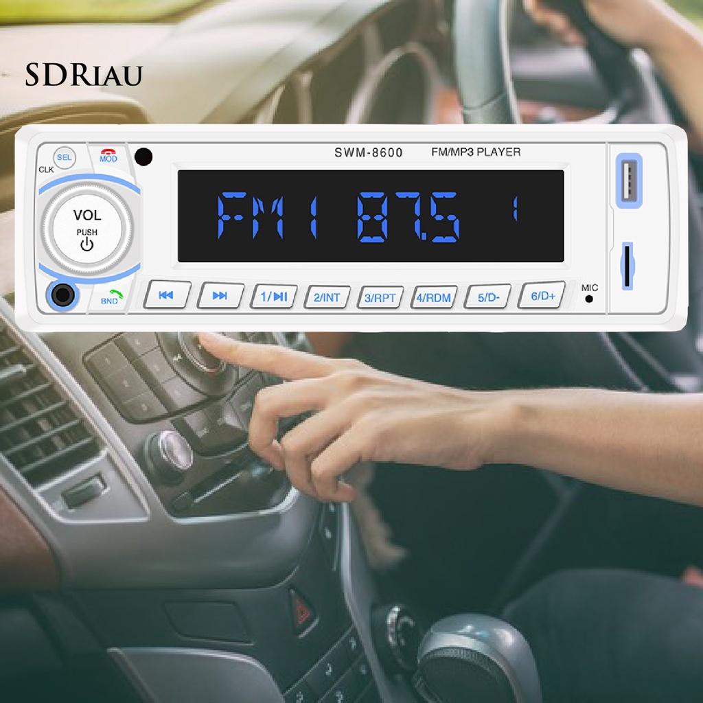 *QCDZ* SWM-8600 Car Bluetooth AUX USB SD-Card FM Radio Audio Stereo MP3 Music Player