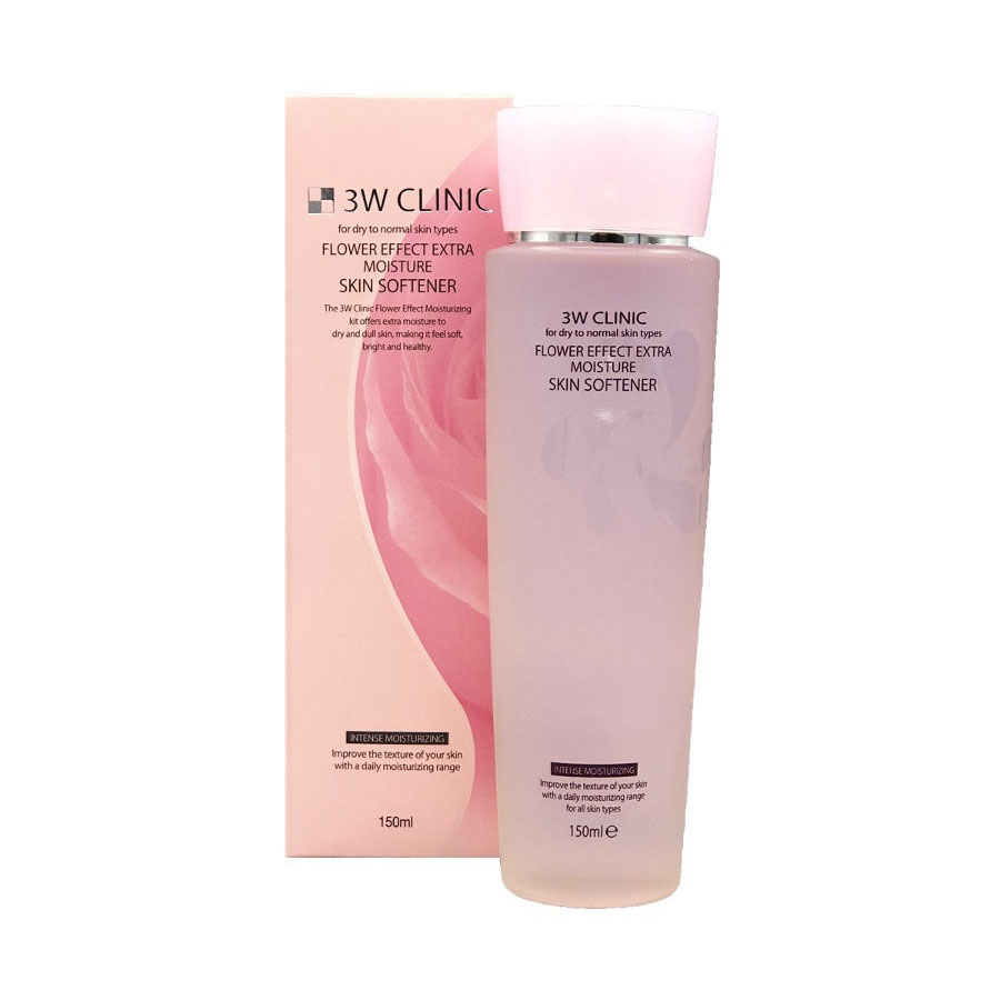 NƯỚC HOA HỒNG 3W CLINIC FLOWER EFFECT EXTRA MOISTURE SKIN SOFTENER