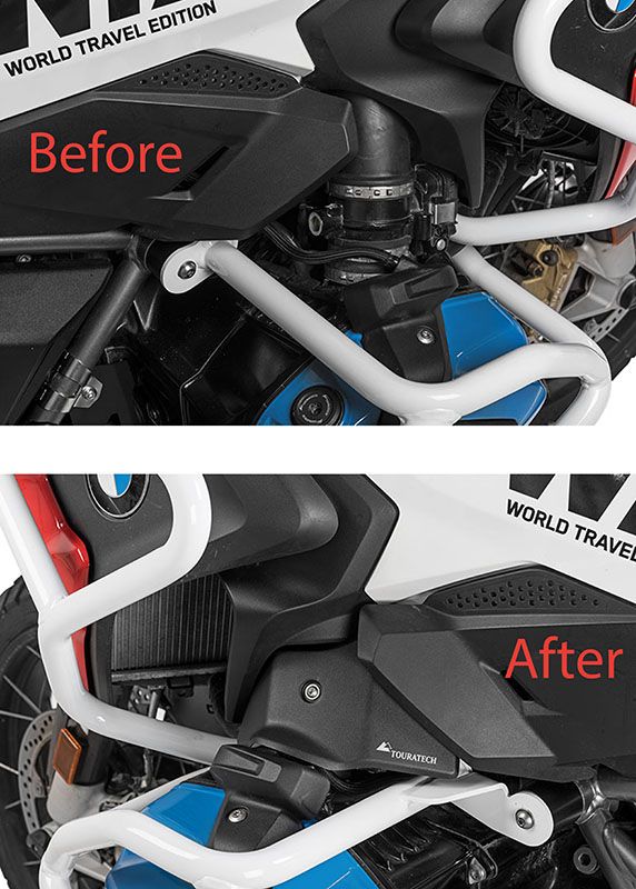 Ốp nhựa bảo vệ van bướm ga, màu đen, cho BMW R1250GS / R1200GS từ năm 2017