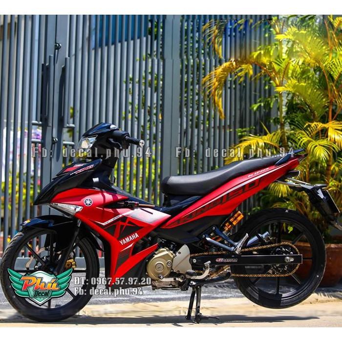 Tem rời EX 150 MX King đỏ đen