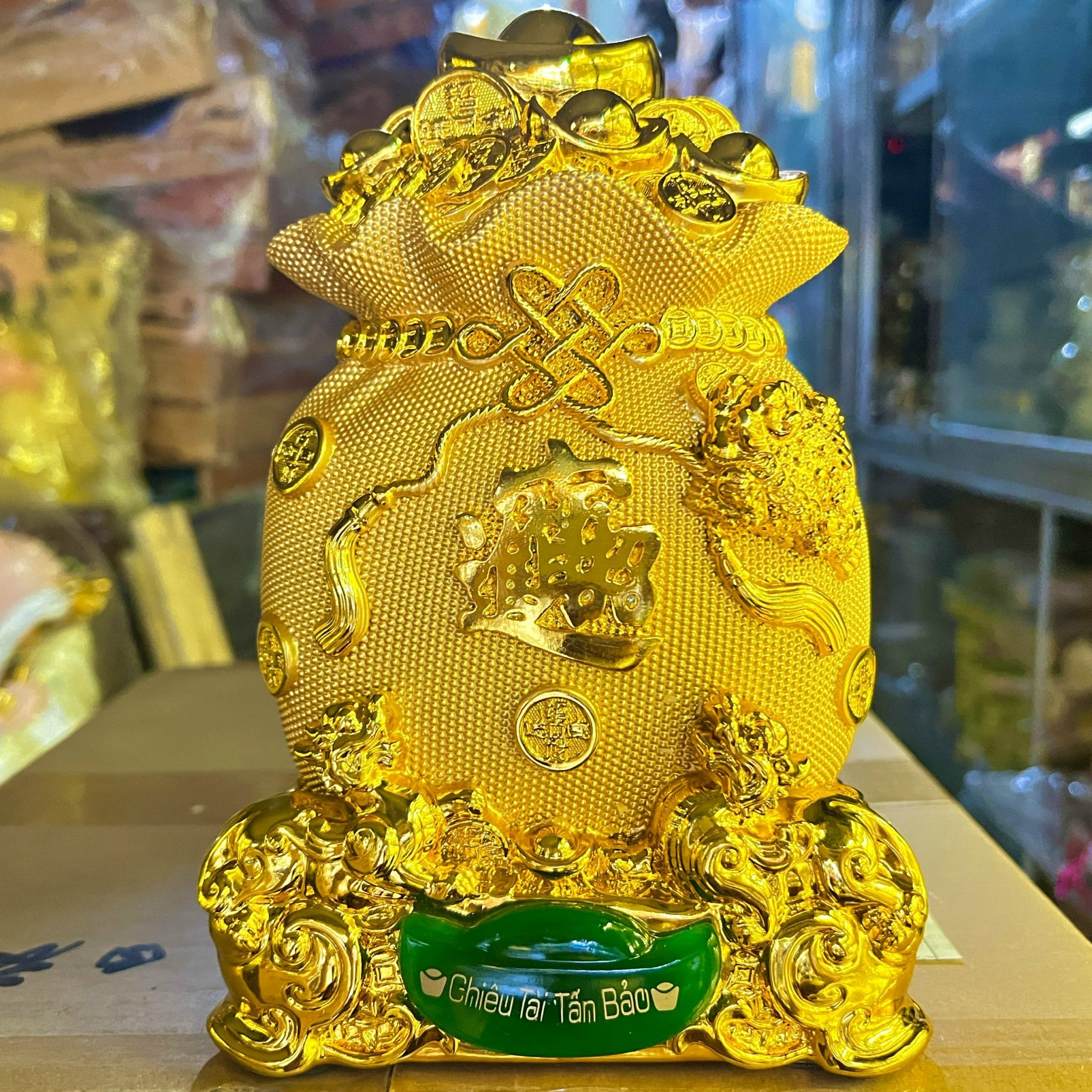 Túi vàng phong thủy đựng t.iền chiêu tài tấn bảo mẫu mới