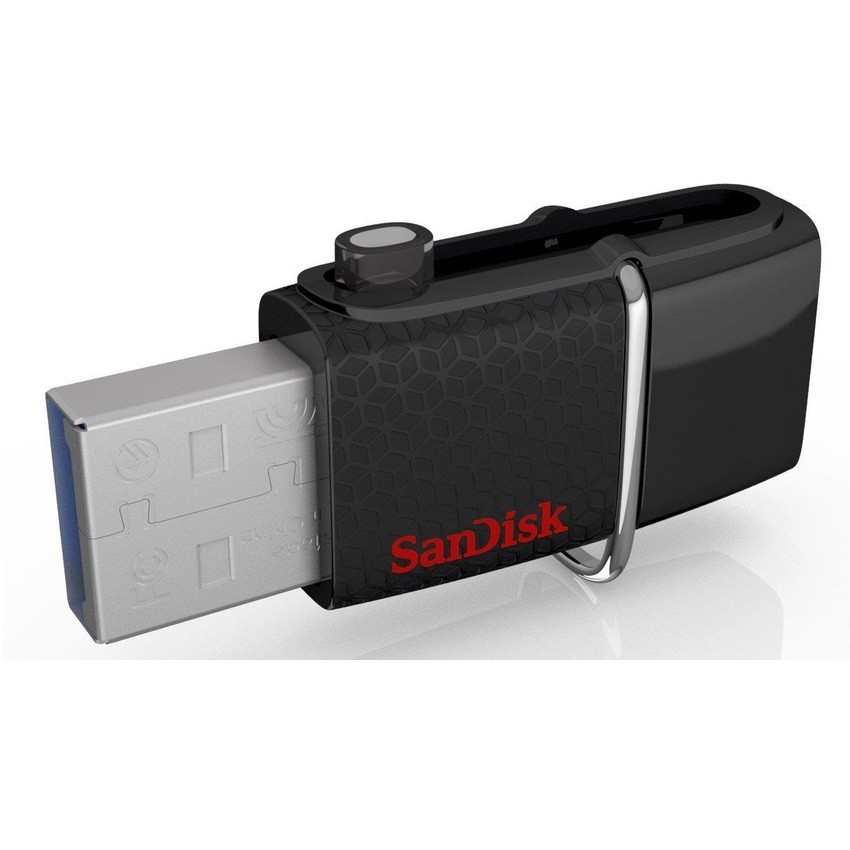USB OTG Sandisk 3.0 Ultra Dual 16GB 130MB/s (Đen) Hàng Chính Hãng
