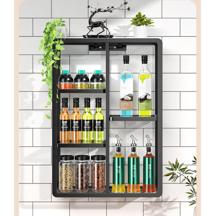 Giá Bếp Gia Vị Treo Tường Wall Spice Carbon