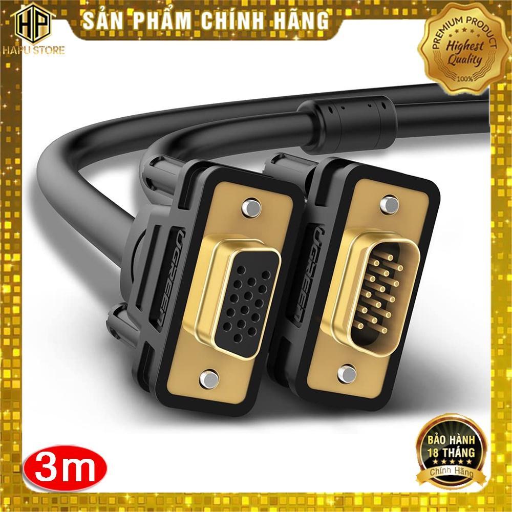 Cáp VGA nối dài 3m Ugreen 11615 chính hãng - Hàng Chính Hãng