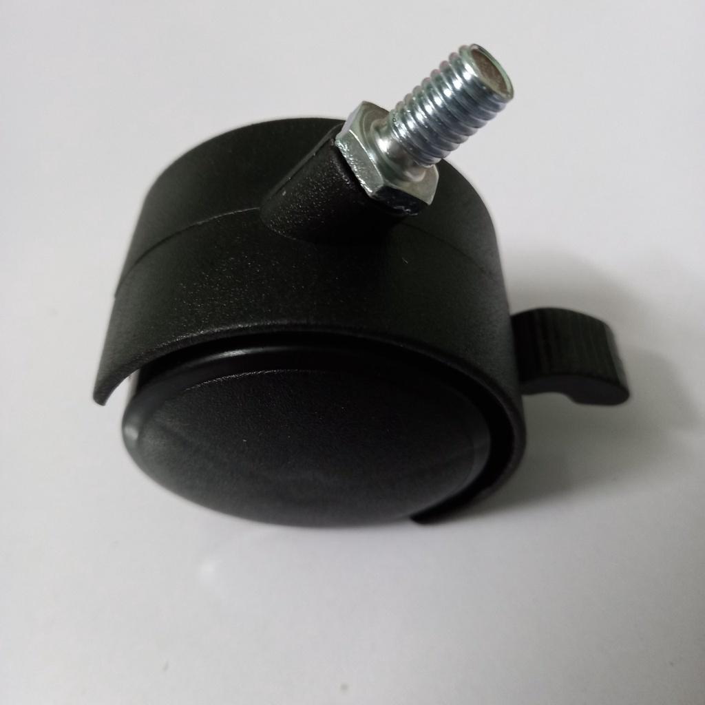 Bánh xe đẩy có khoá chạy êm, bền chắc - Bước zen 8mm x 1.25 đường kính 50mm bảo hành 2 năm - 1 đổi 1 trong 7 ngay