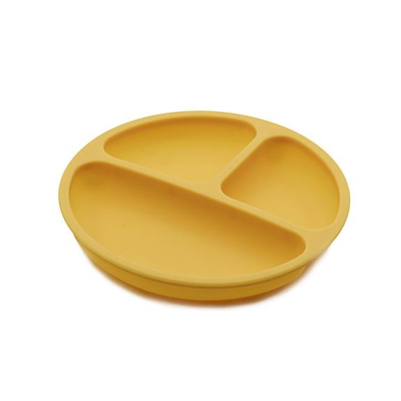 Khay ăn dặm silicon 3 ngăn an toàn cho bé