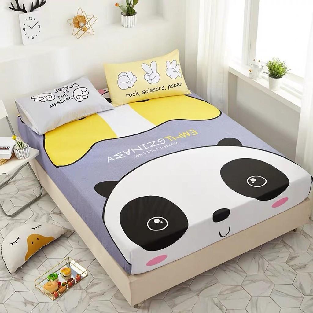 Set vỏ ga cotton 100% hoạt hình - Mặt Gấu