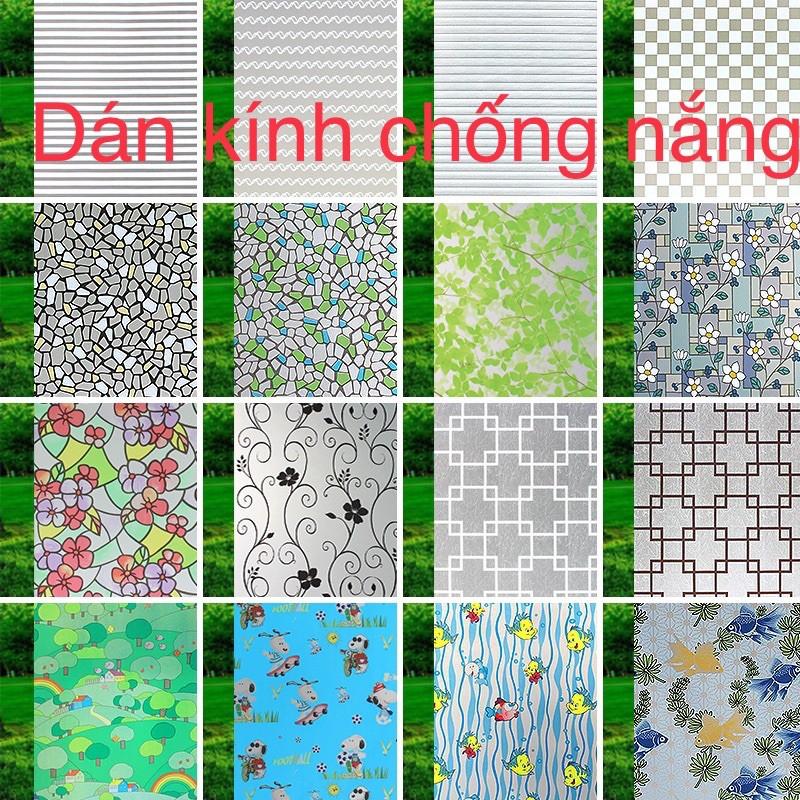 5M DECAL DÁN KÍNH chống nắng làm mờ trang trí keo sẵn khổ 60cm