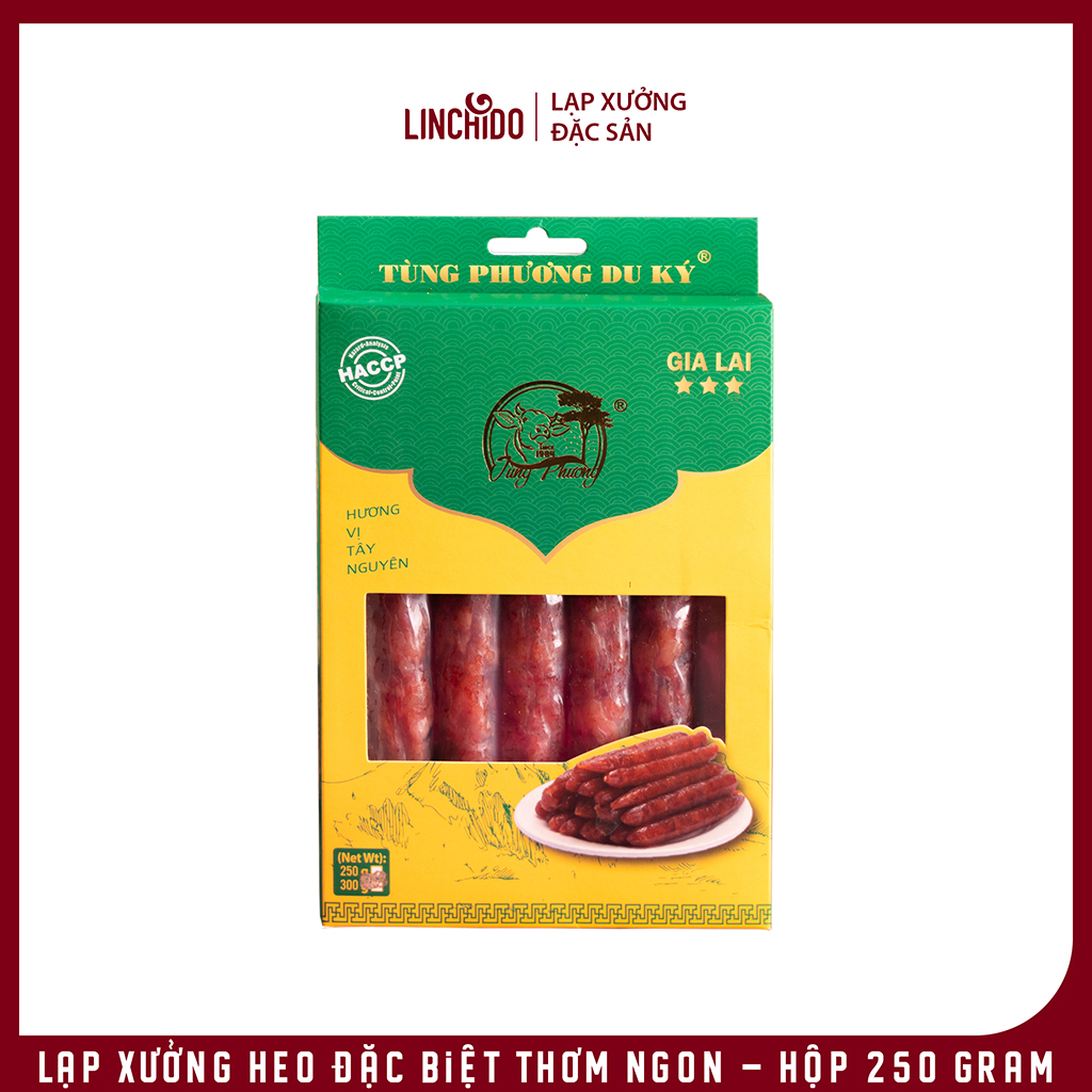 Lạp Xưởng Heo Đặc Biệt Thơm Ngon - Hộp 250 Gram