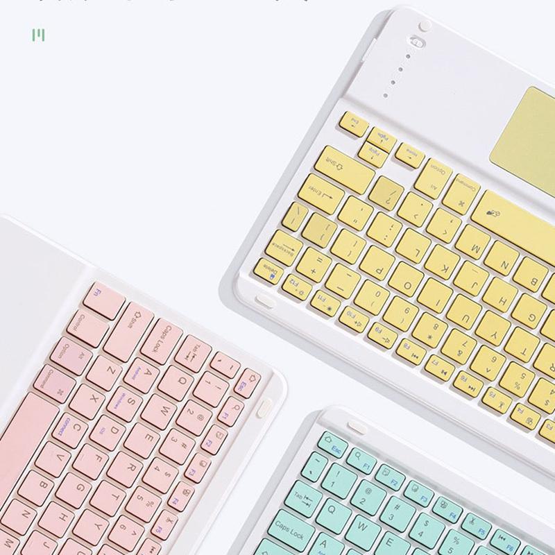 Bàn Phím Có Bàn Di Chuột Nhật Bản Ý Tiếng Do Thái Pháp Bluetooth Không Dây Bàn Phím Máy Tính Bảng Dành Cho Xiaomi Cho iPad Cho Android Windows