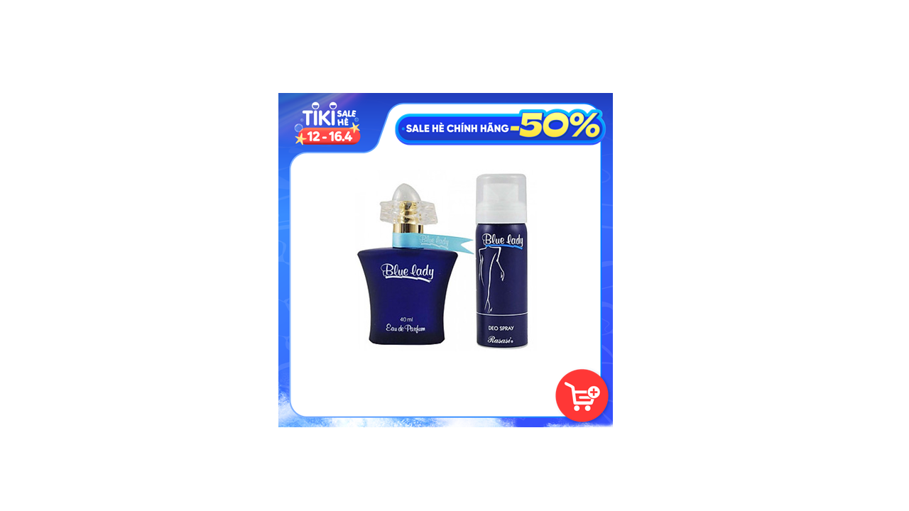 Bộ tinh dầu nước hoa Dubai Rasasi Blue Lady Perfume EDP 40ML With Free Deo Spray