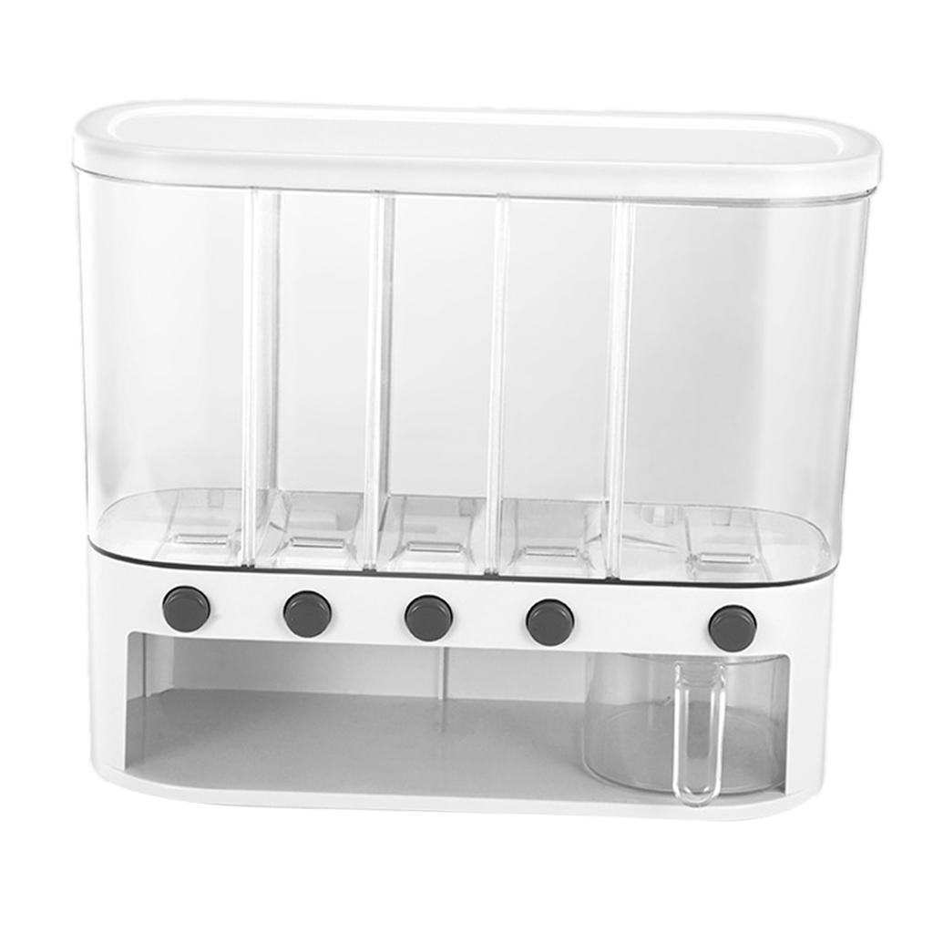 Kitchen Pantry Storage Container Rice Grain Dispenser Cereal Bucket 12 L Bin