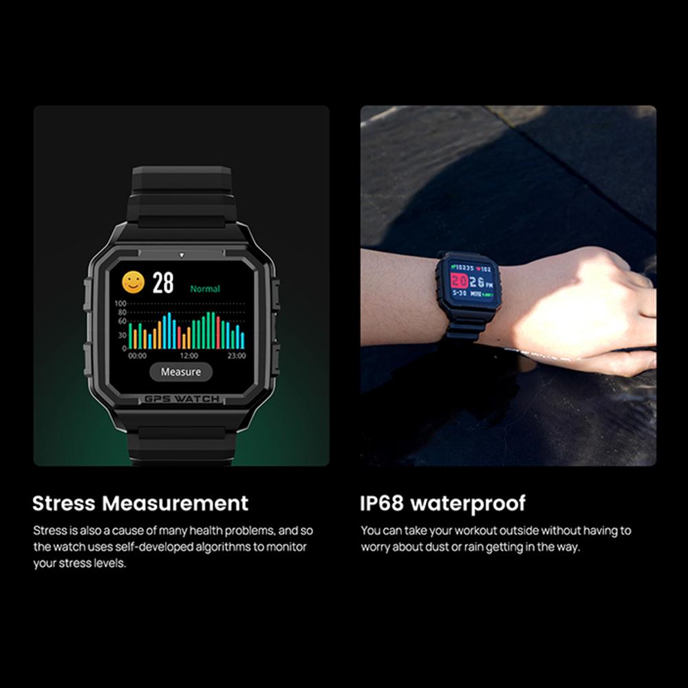 NORTH EDGE Smart Sport Watch GPS Health Fitness Tracker Blood Oxygen Heart Rate Sleep Stress Monitor