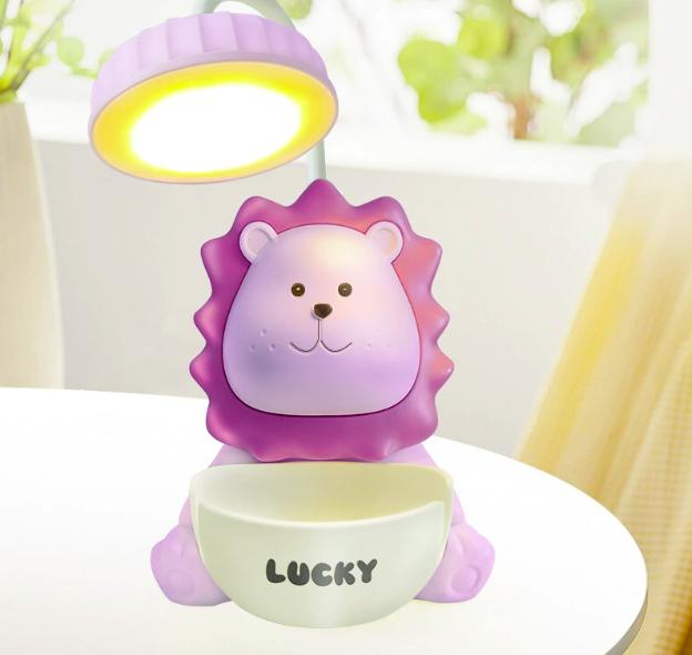 Đèn học 1 bóng LUCKY hình sư tử đáng yêu