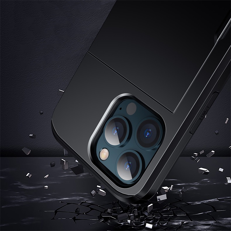 Ốp dành cho iPhone 13 pro max để thẻ phía sau chống sốc 2 lớp