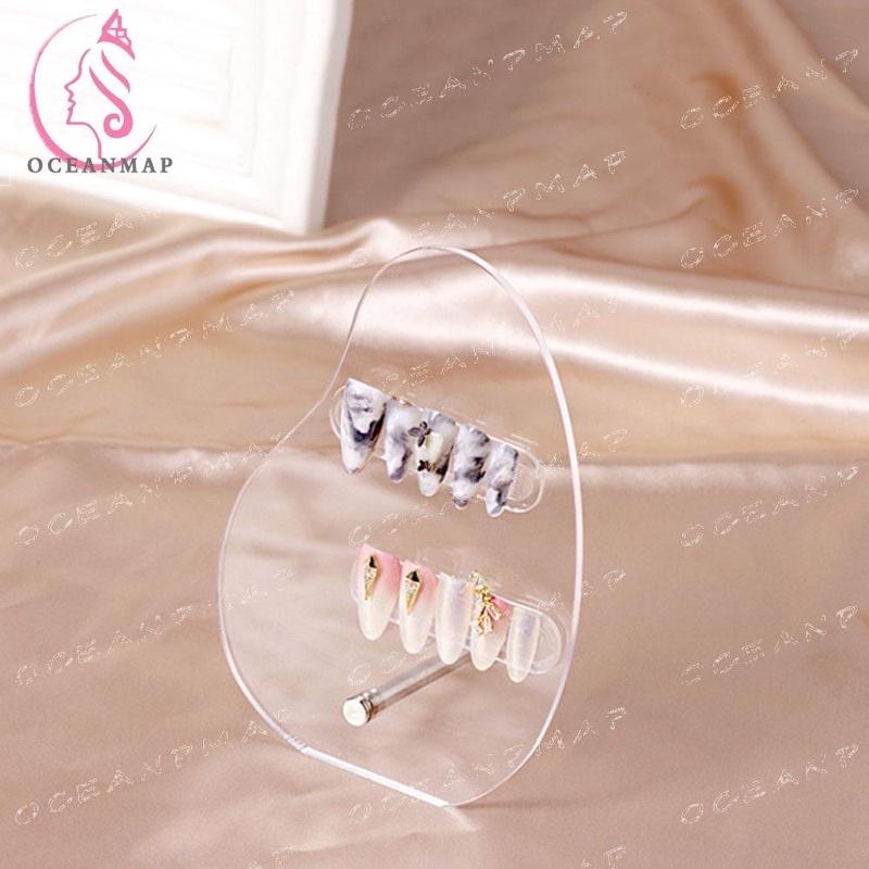 Khung mica trưng bày móng tay Nail - bảng mica trưng bày móng tay giả cute