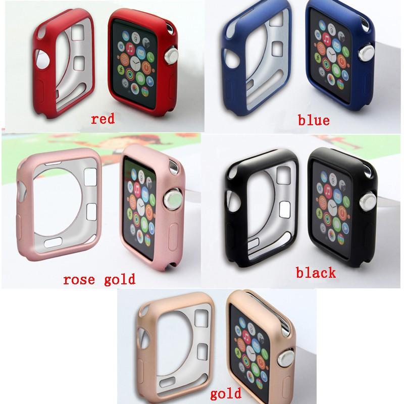 Ốp bảo vệ chất liệu TPU dẻo cho mặt đồng hồ Apple Series 1 2 3 4 5 6 SE 38mm 42mm