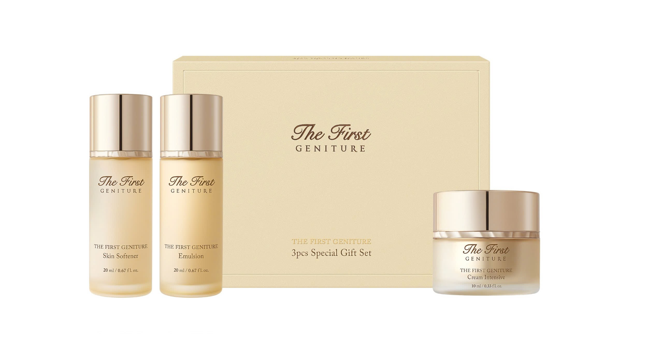 Bộ Dưỡng Tái Tạo Da Tinh Chất Vàng Ohui The First Geniture Special Gift 3pcs 47ml