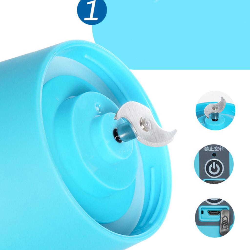 USB Juicer Cup Portable Juice Blender Household Fruit Mixer - Fruit Mixing Machine with USB Charger Cable for Superb Mixing