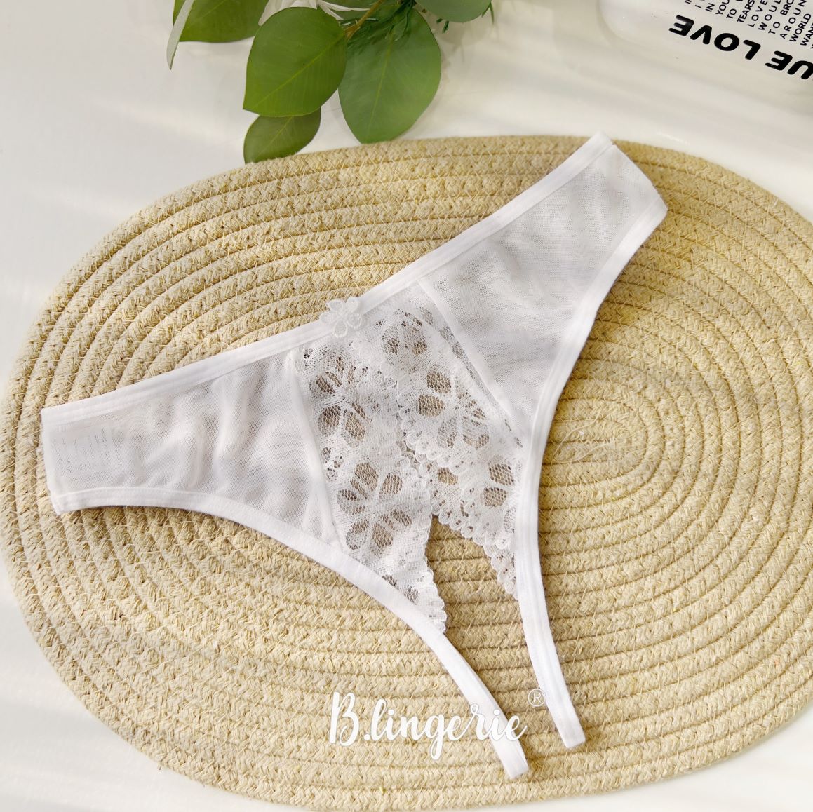 Quần Lót Ren Không Đáy - B.Lingerie