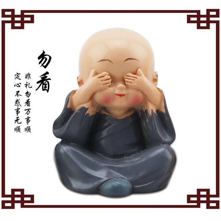 Bộ Tượng Tứ Không Phong Thủy 4 Tư Thế Trang Trí Xe Hơi, Bàn Làm Việc