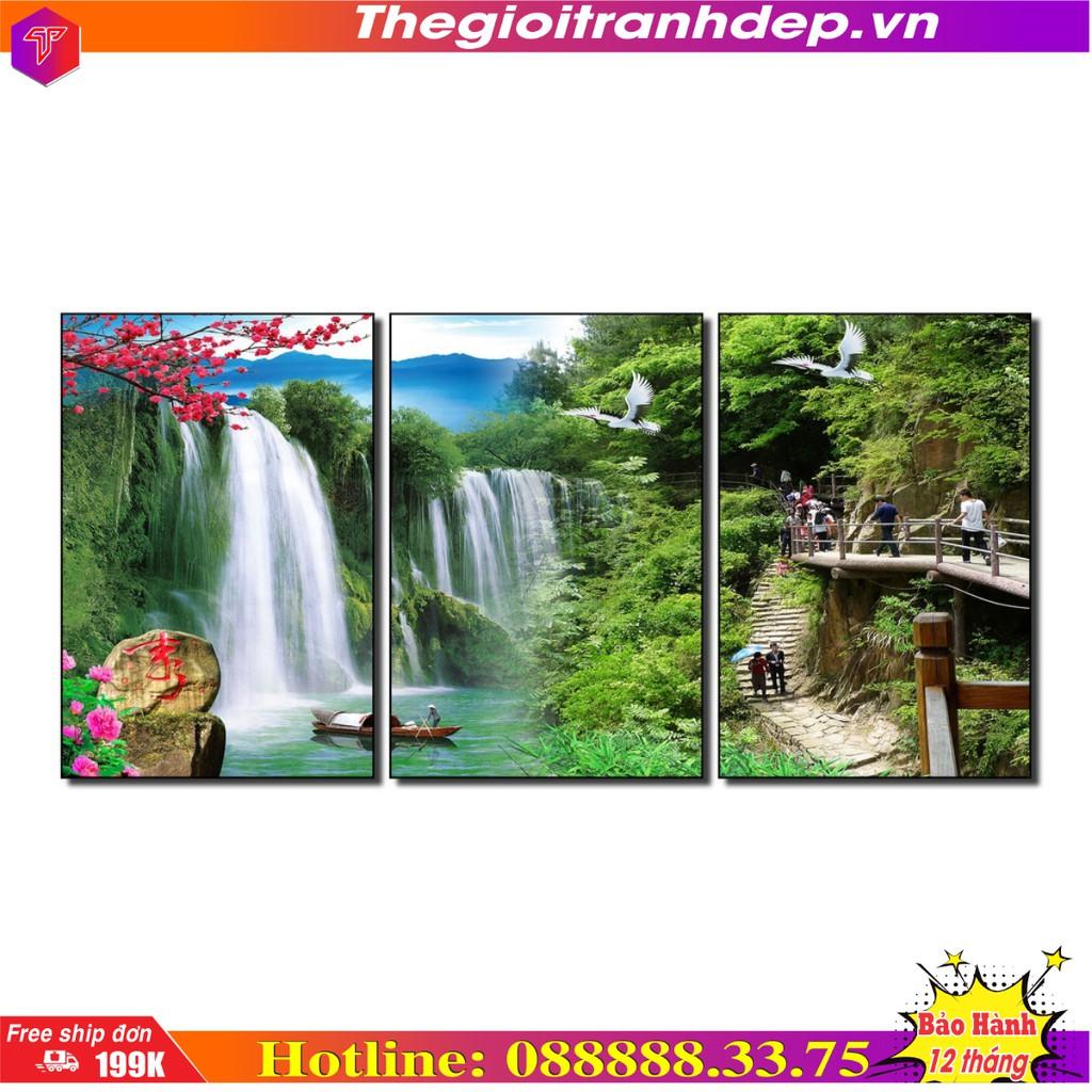 Tranh trang trí phòng khách sang trọng
