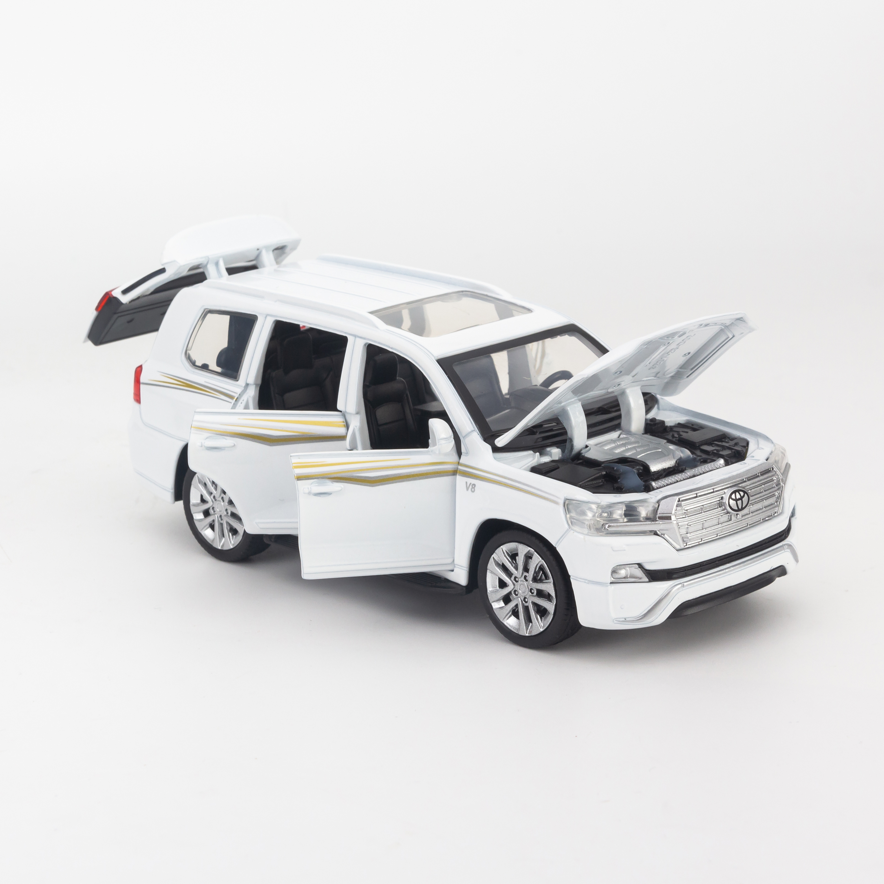 Mô hình xe Toyota Land Cruiser 2019 V8 1:32 Miniauto - 3226A