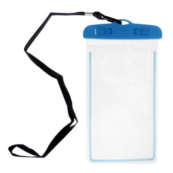 3xUnderwater Waterproof Cell Phone Pouch Dry Bag Case Cover Touchscreen Blue