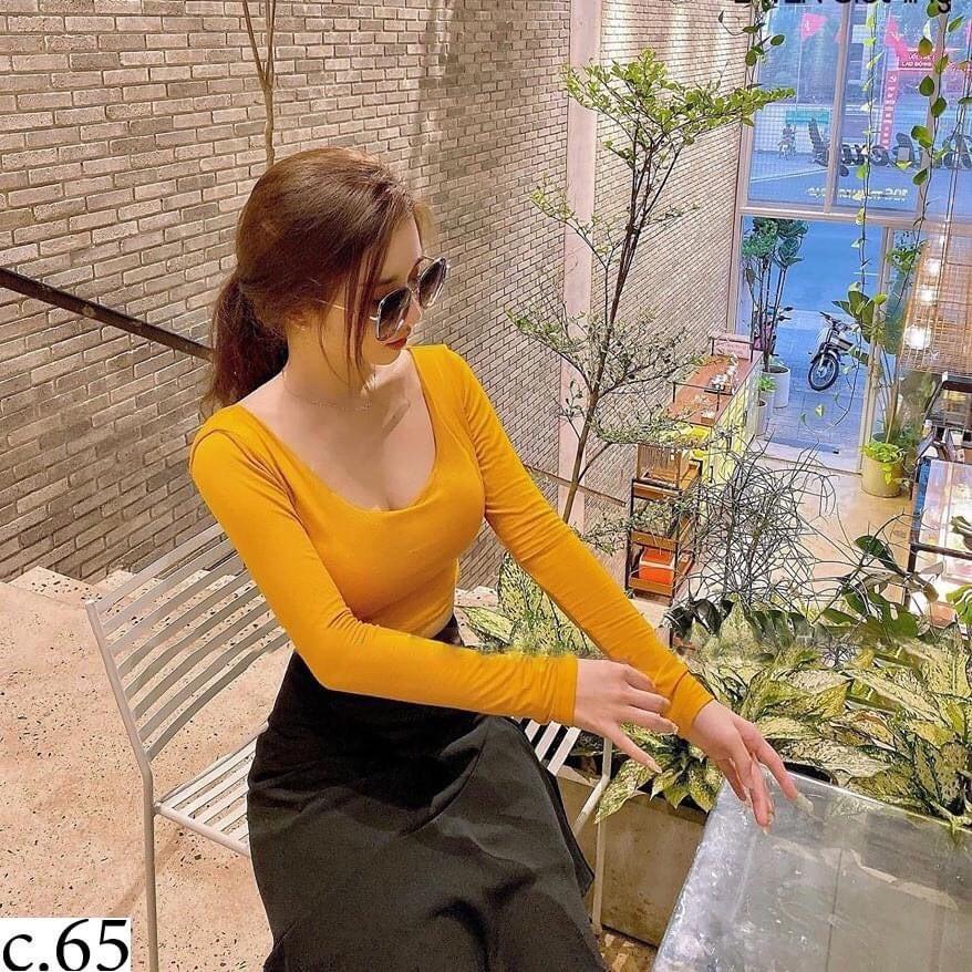 Set áo tay dài & chân váy xòe