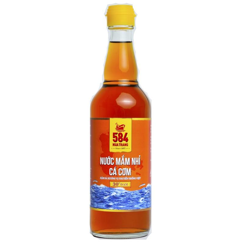 Thùng 6 chai Nước mắm Nhỉ Cá Cơm 30 độ đạm- 584 Nha Trang - Chai PET 500ml, Date luôn mới nhất