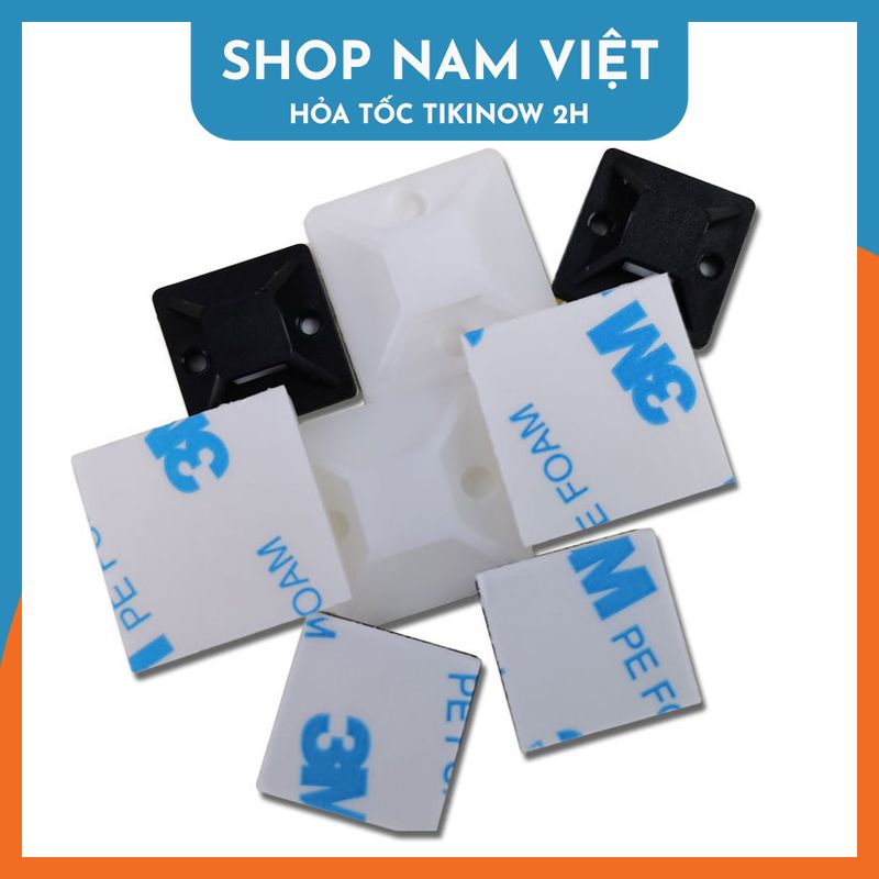 Nẹp Giữ Dây Điện, Dây Cáp Dán Tường (Không Kèm Dây Rút)