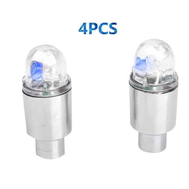4 Nắp Van Bánh Xe Có Đèn LED Trang Trí Độc Đáo