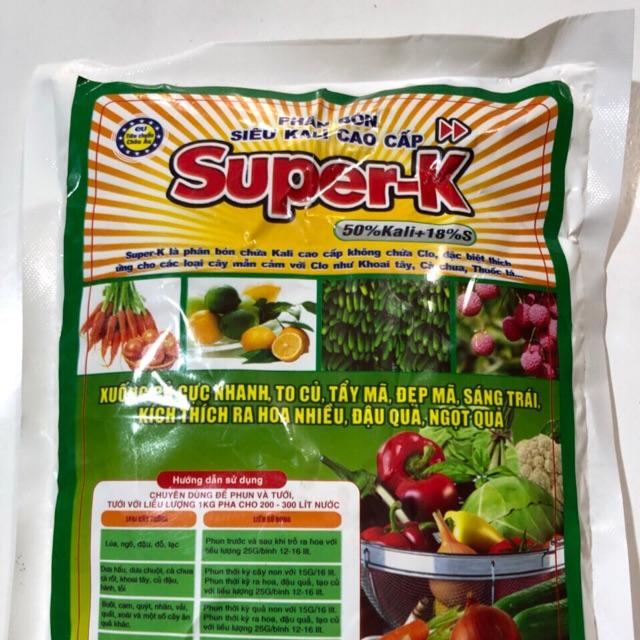 1kg PHÂN BÓN SIÊU KALI CAO CẤP SUPER-K