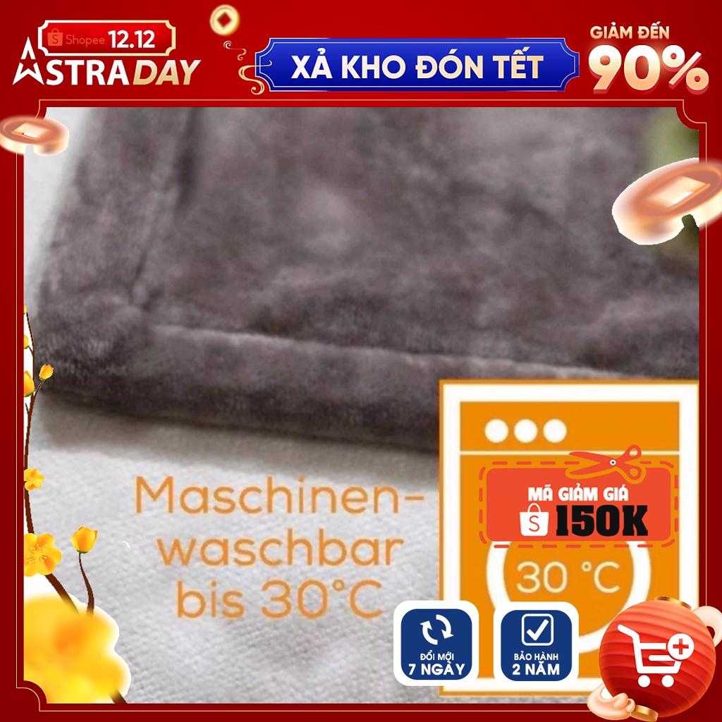 Chăn điện sưởi ấm Beurer HD75 lông cừu mềm mịn. 6 mức cài đặt nhiệt độ, tự động ngắt sau 3h, hệ thống
