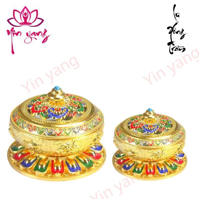 Lư Xông Trầm Mật Tông Cao Cấp- Lò Đốt Trầm Hương Chất Liệu Đồng